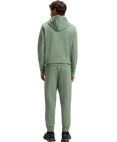 Hugo Boss Logo-detail Hoodie In Green