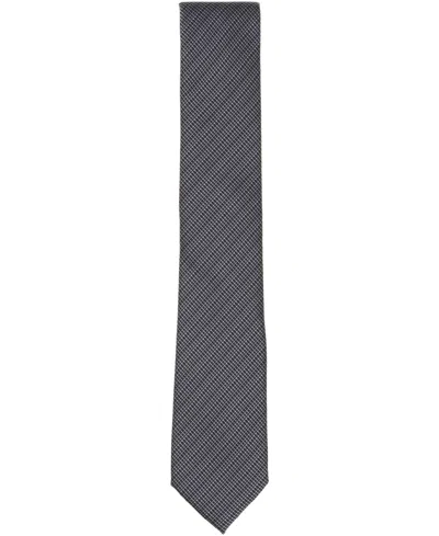 Alfani Men's Balaton Textured Stripe Tie, Exclusively At Macy's In Black