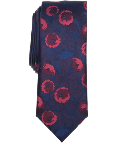 Bar Iii Men's Portobello Floral Tie, Macy's Exclusive In Blue