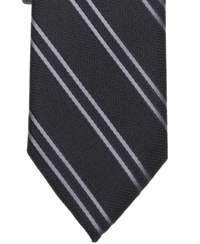 Bar Iii Men's Baltic Striped Tie, Macy's Exclusive In Black