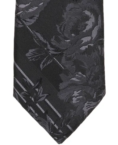 Bar Iii Men's Chesterfield Floral Tie, Macy's Exclusive In Black