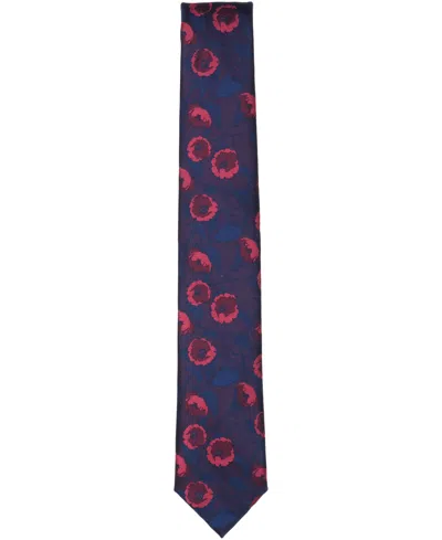 Bar Iii Men's Portobello Floral Tie, Macy's Exclusive In Blue