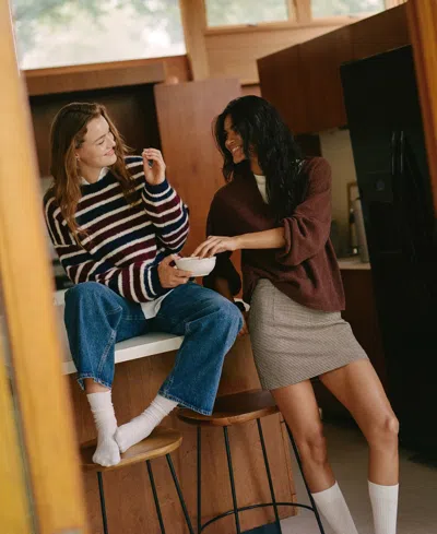 French Connection Women's Chunky Crewneck Sweater In Multi