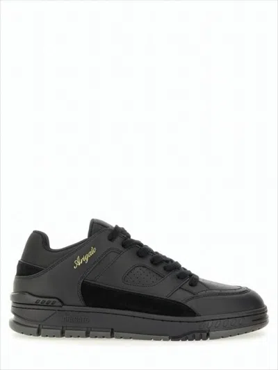 Axel Arigato Low-top Sneakers With Suede Accents And Gold Branding In Black