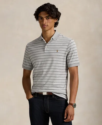 Polo Ralph Lauren Men's Classic-fit Striped Soft Cotton Polo In White