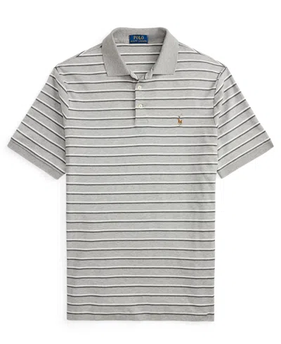 Polo Ralph Lauren Men's Classic-fit Striped Soft Cotton Polo In White