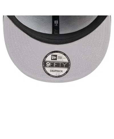 New Era Men'sâ Black Original 6 Allover Logos 9fifty Snapback Hat ...