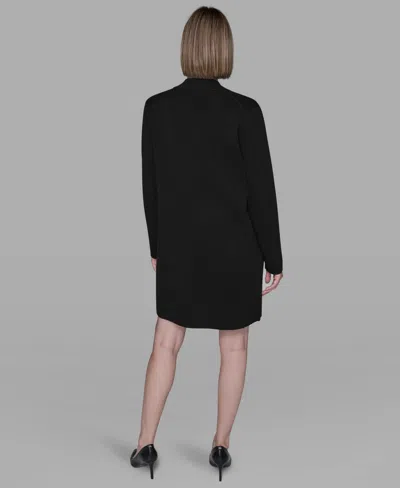 Karl Lagerfeld Women's Long Sleeves Cardigan Sweater In Black