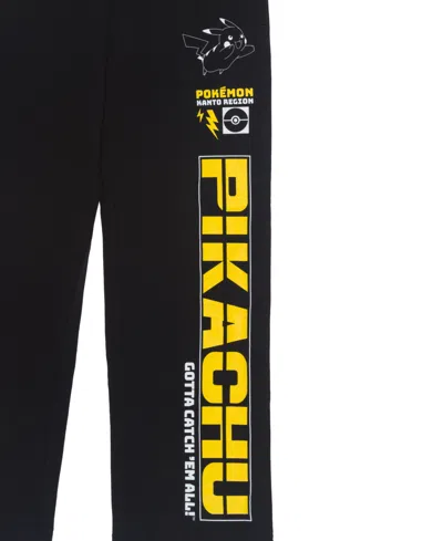 Pokémon Boys 5-20 Pikachu Printed Pull-on Pants In Black