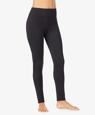 Cuddl Duds Softwear With Stretch High-waisted Maternity Layering Leggings In Black