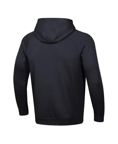 Under Armour Black Wisconsin Badgers 2025 Sideline Rival Fleece Hoodie In Black