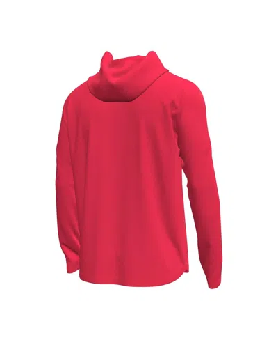 Under Armour Men's Red Maryland Terrapins Tech Stretch Long-sleeve Hooded T-shirt In Red