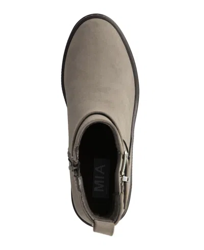 Mia Women's Elis Wedge Heel Buckled Ankle Booties In Multi