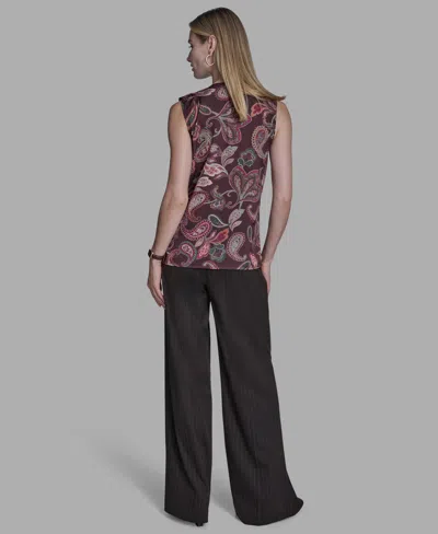 Bcbg Women's Printed Ruffle Button-down Top In Multi