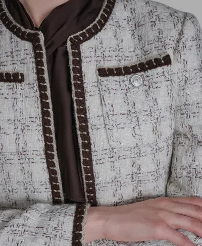 Bcbg Blazer Blouse Wide Leg Pants In White