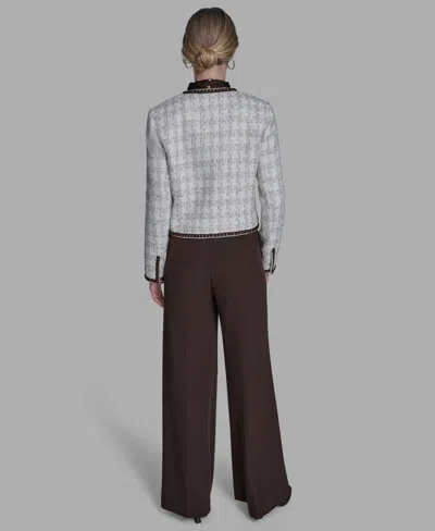 Bcbg Blazer Blouse Wide Leg Pants In White