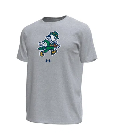 Under Armour Men's Gray Notre Dame Fighting Irish Tech Stretch T-shirt In Gray