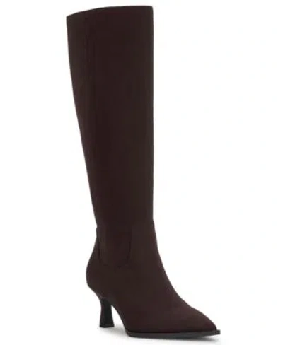 Inc International Concepts Women's Bryana Wide-calf Dress Boots, Macy's Exclusive In Brown