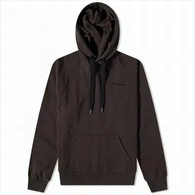 Isabel Marant Relaxed Fit Brown Hoodie With Adjustable Drawstring In Black