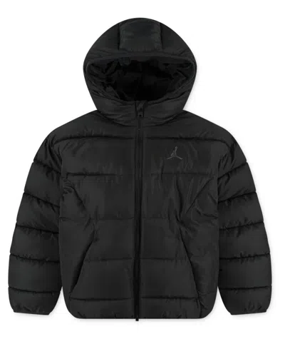 Jordan Big Kids' Brooklyn Puffer In Black