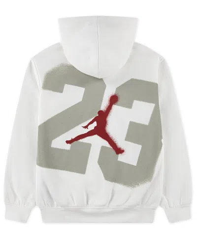Jordan Boys 8-18 Street Champ Pull On Long Sleeve Hoodie In White