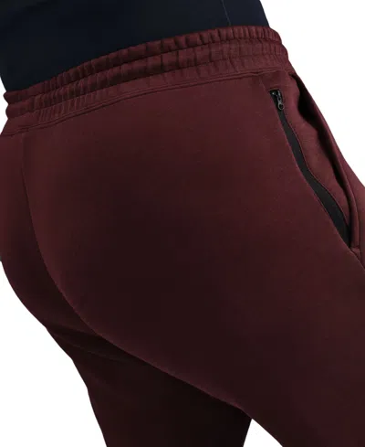 Nike Women's  Sportswear Tech Fleece Mid-rise Jogger Pants (plus Size) In Burgundy