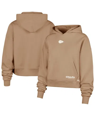 47 Brand '47 Brown Pittsburgh Steelers Sue Foundation Portabella Pullover Hoodie In Nude