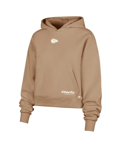 47 Brand '47 Brown Pittsburgh Steelers Sue Foundation Portabella Pullover Hoodie In Nude