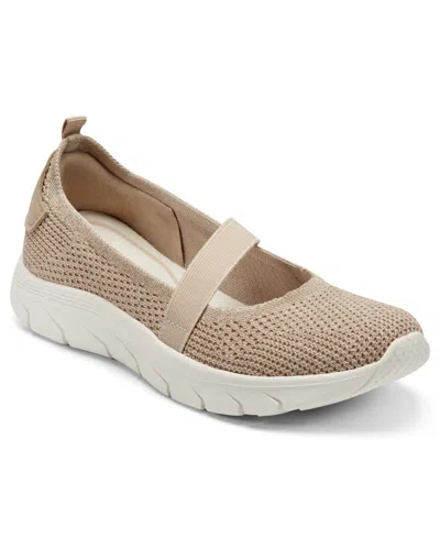 Easy Spirit X Denise Austin Varun Knit Mary Jane Sneaker In Brown