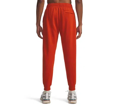 Under Armour Men's Rival Tapered-fit Fleece Joggers In Red