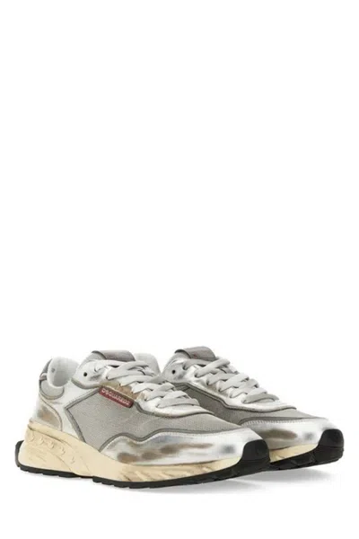 Dsquared2 Multicolor Sneakers With Textured Upper In Multi