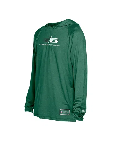 New Era Men's Green New York Jets Functional Fandom Hoodie In Green