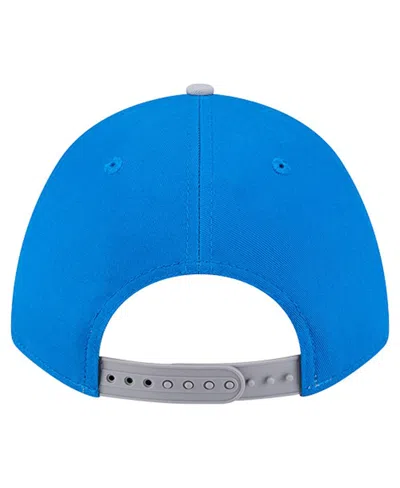 New Era Men'sâ Blue Detroit Lions Throwback Arch 9forty A-frame Adjustable Hat In Blue