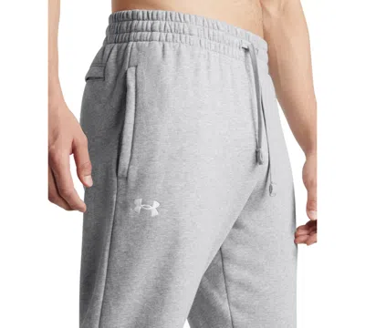 Under Armour Men's Rival Tapered-fit Fleece Joggers In Gray