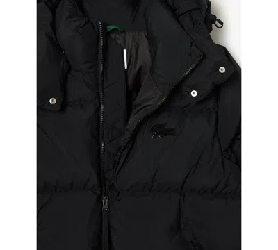 Lacoste Usa Women's Long Sleeves Puffer Jacket In Black