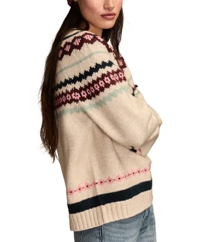 Lucky Brand Women's Fair Isle Crew Neck Sweater In Multi