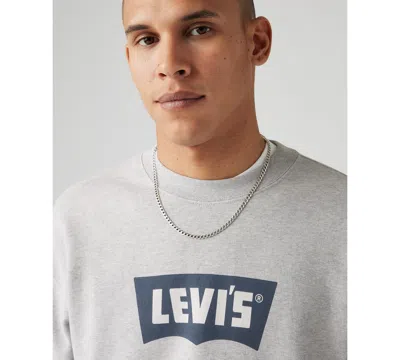 Levi's Men's Relaxed Fit Vintage-style Graphic Sweatshirt In Gray