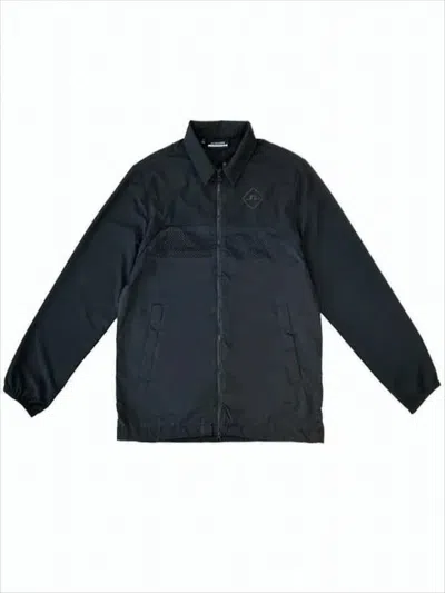 J. Lindeberg Black Polyamide Casual Jacket With Classic Collar In Black