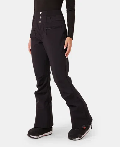 Roxy Rising High Waterproof Shell Snow Pants In Black
