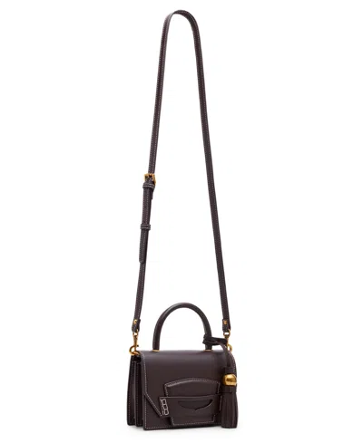 Steve Madden Bpreppy Top Handle Mini Satchel Bag In Burgundy