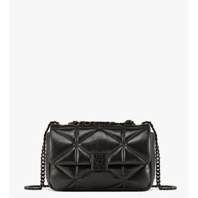 Mcm Travia Shoulder Bag In Cloud Quilted Leather In Black