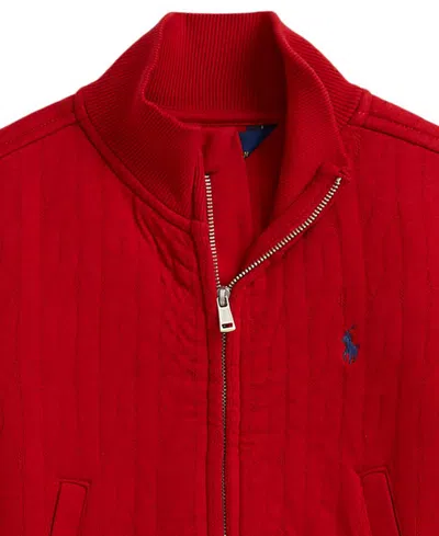 Polo Ralph Lauren Toddler & Little Girls 2t-6x Quilted Cable-motif Jacket In Red