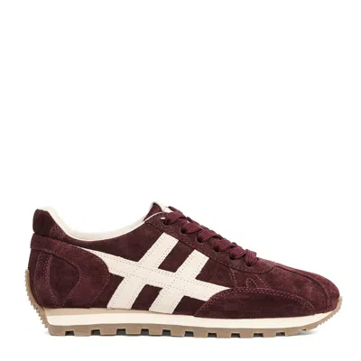 Hogan 86er Cam Bordeaux Running Sneakers In Burgundy