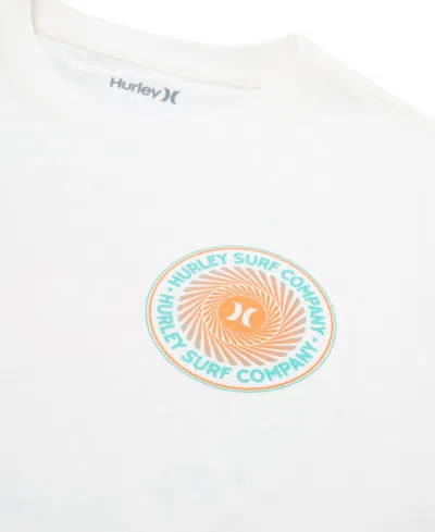 Hurley Big Kid Boys Crew Neck Short Sleeve Regular Fit Graphic T-shirt In White