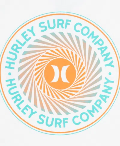 Hurley Big Kid Boys Crew Neck Short Sleeve Regular Fit Graphic T-shirt In White