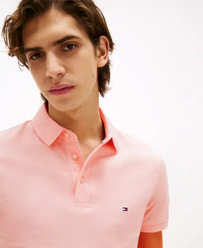 Tommy Hilfiger Men's 1985 Slim Fit Polo Shirt In Pink