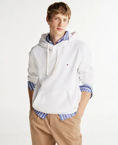 Tommy Hilfiger Men's Essential Fleece Hoodie In White