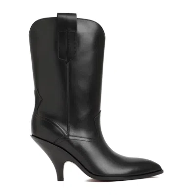 Bally Black Lavyn Leather Boots In Black