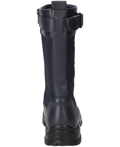 Easy Street Womens Blizzard Flat Heel Booties In Black