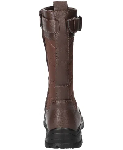 Easy Street Womens Blizzard Flat Heel Booties In Blue